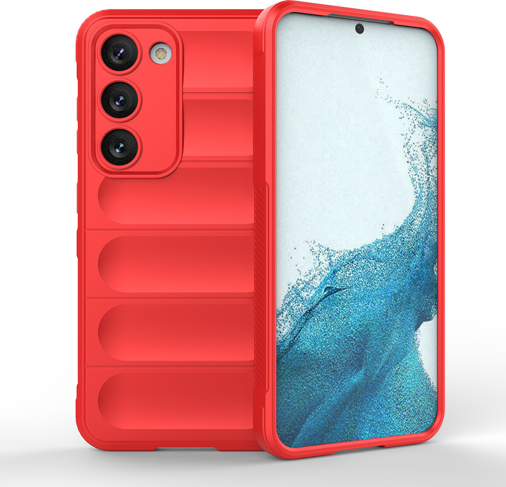 Flexibilní pancéřovaný kryt Magic Shield pro Samsung Galaxy S23+, červený