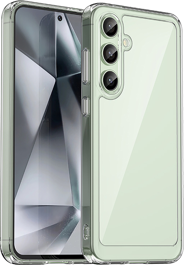 Kryt Outer Space s gelovým rámečkem pro Samsung Galaxy S24 FE - průhledný