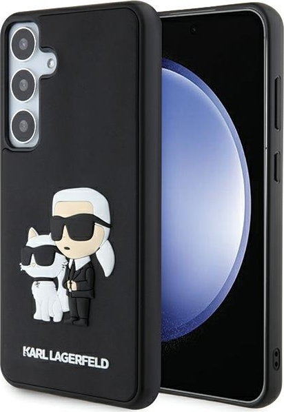 Pouzdro Karl Lagerfeld pro Samsung Galaxy S24 Plus KLHCS24M3DRKCNK černé HC 3D RUBBER KC NFT