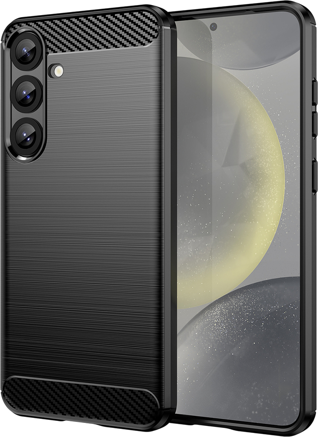 Karbonový kryt pro Samsung Galaxy S25+ - černý