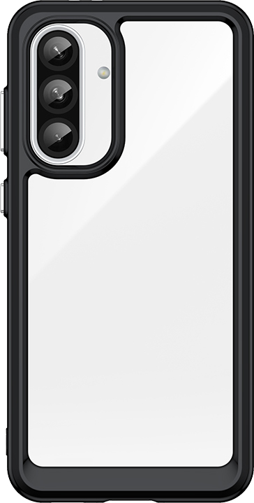 Kryt Outer Space pro Samsung Galaxy A36 s flexibilním rámem - černý