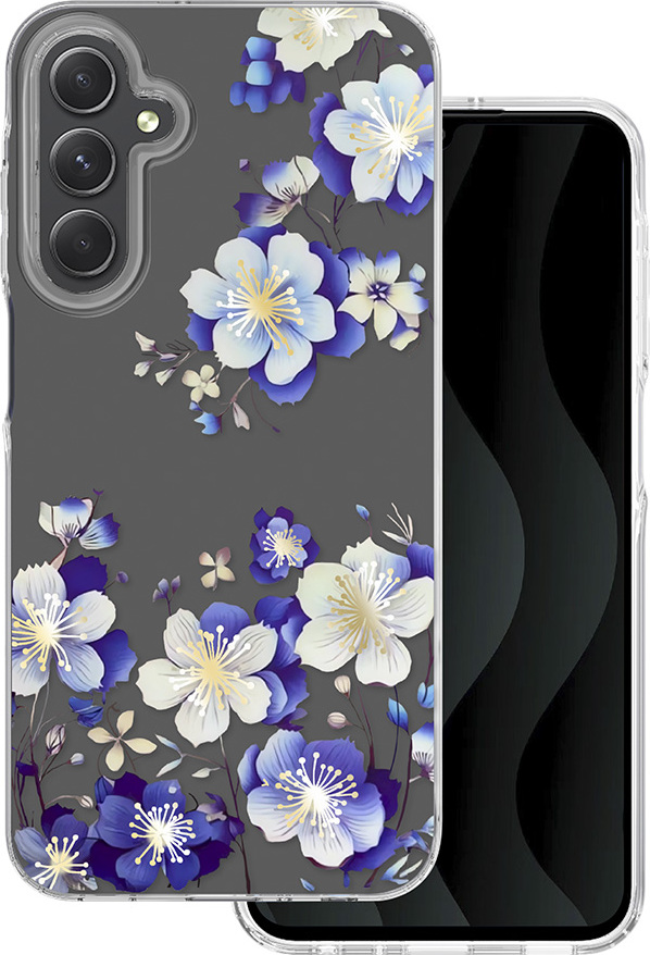 Pouzdro s potiskem IMD pro Samsung Galaxy A25 5G (globální) s květinovým vzorem