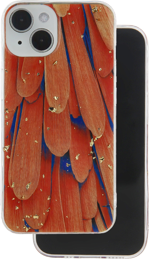 Kryt Gold Glam pro Samsung Galaxy A34 5G oranžový