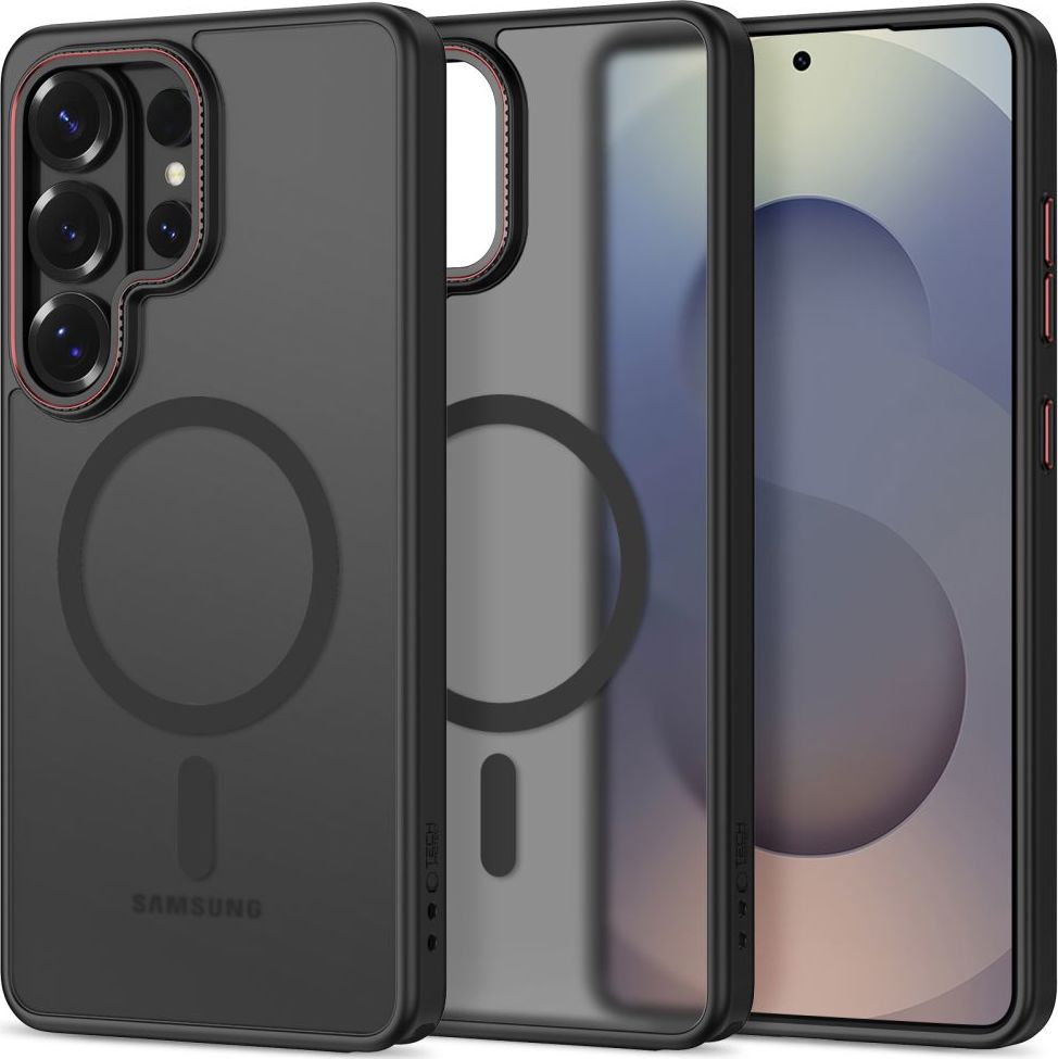 TECH-PROTECT MAGCAM MAGSAFE GALAXY S26 ULTRA MATTE BLACK/RED