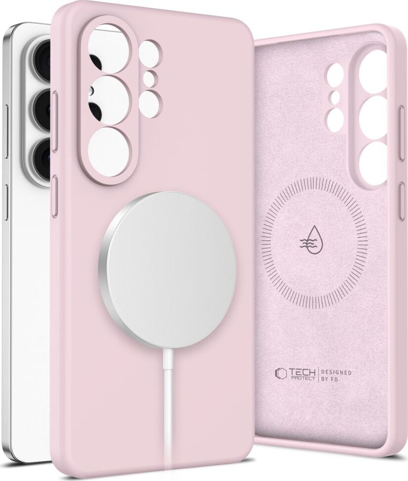 Tech-Protect Silikonový kryt MagSafe pro Samsung Galaxy S26 Ultra Pink Pearl