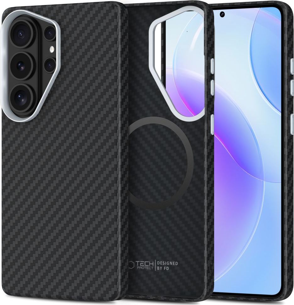 TECH-PROTECT ION CARBON MAGSAFE GALAXY S26 ULTRA BLACK/SILVER