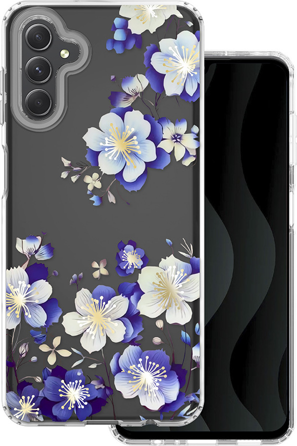 Pouzdro s potiskem IMD pro Samsung Galaxy A13 5G / A04S s květinovým vzorem