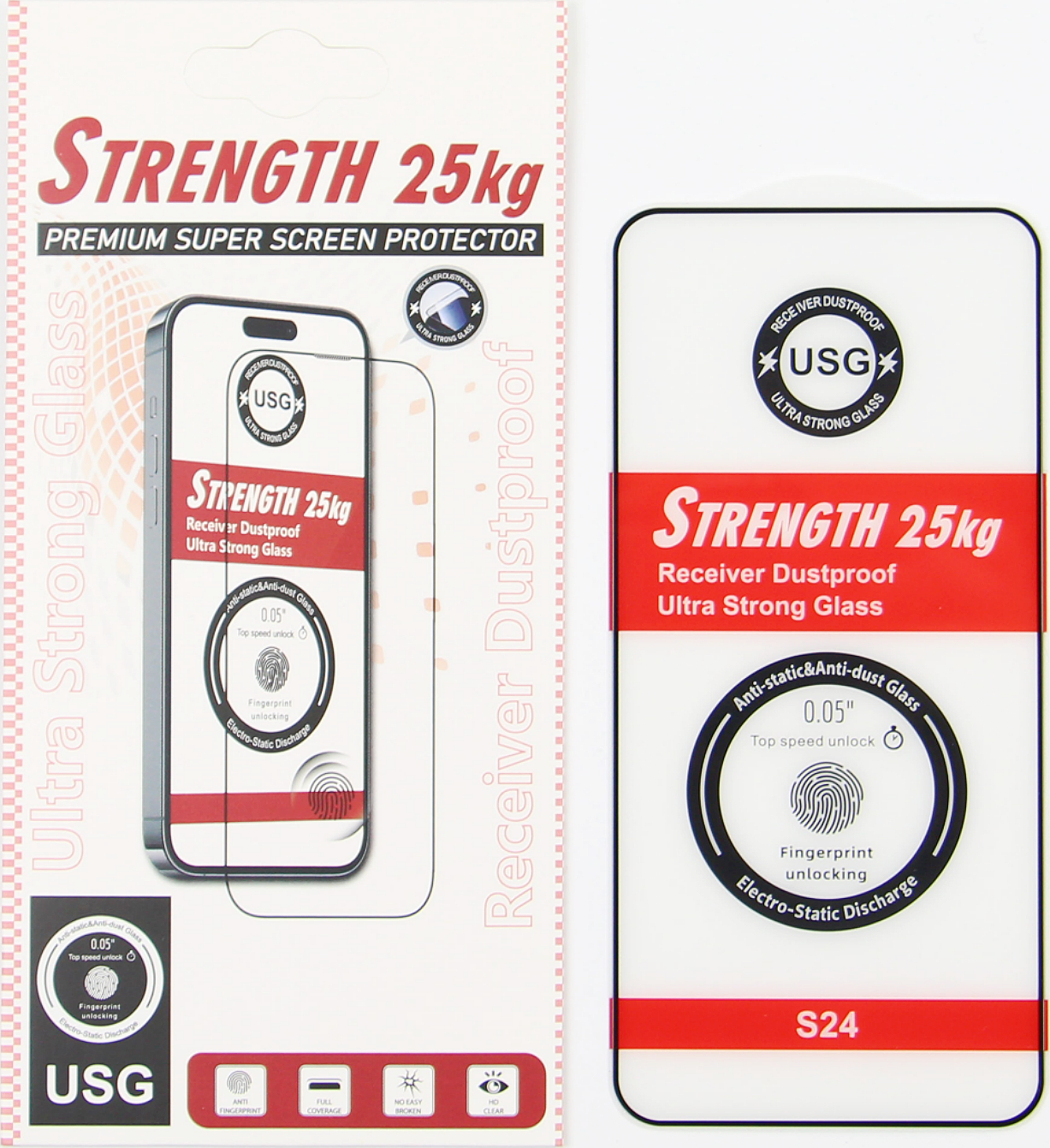 Tvrzené sklo Ultra Strong 25KG pro Samsung Galaxy S26 Ultra kompatibilní s otisky prstů