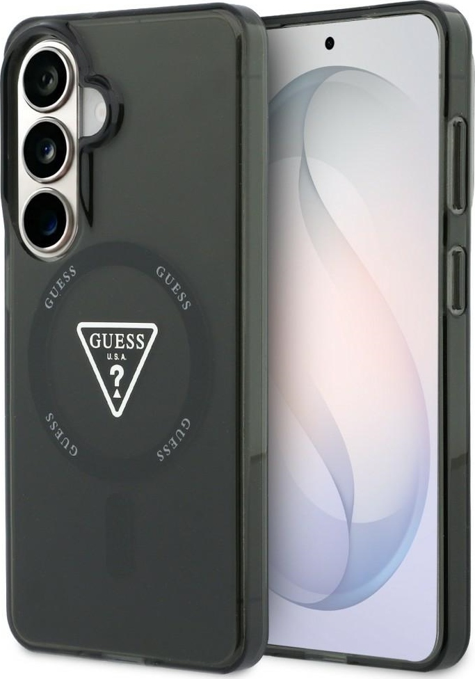 Pouzdro Guess IML Gradient Triangle MagSafe pro Samsung Galaxy S26 černé