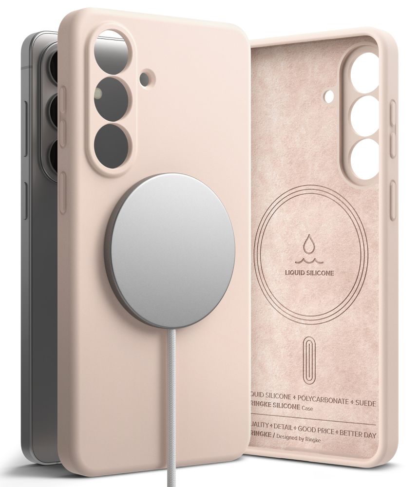 RINGKE SILICONE MAGNETIC MAGSAFE GALAXY S26+ PLUS PINK SAND