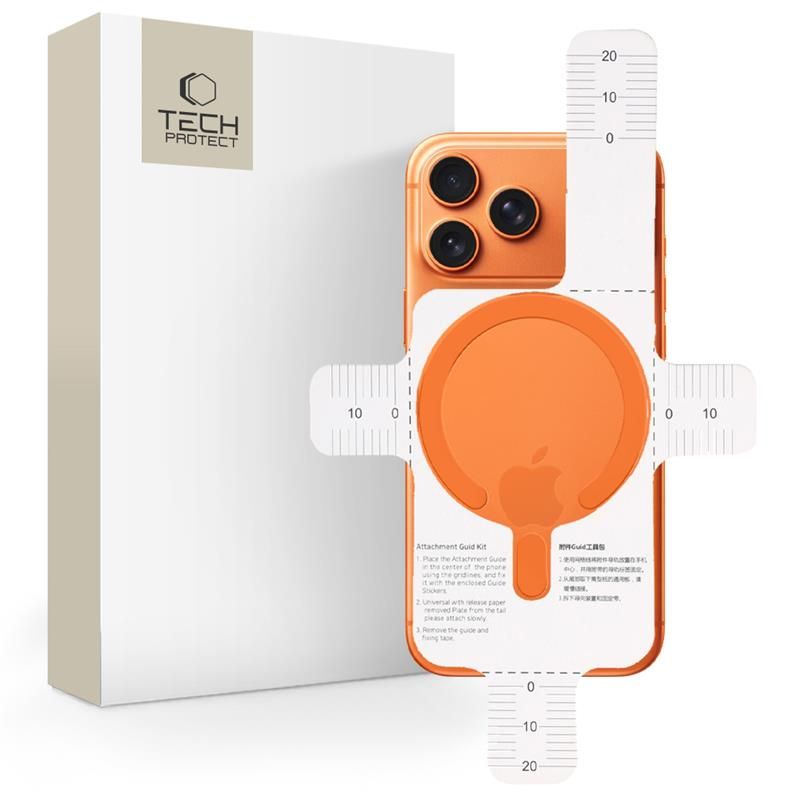 TECH-PROTECT MMP-200 Magnetic MagSafe Ring, cosmic orange