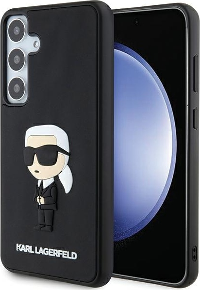 Pouzdro Karl Lagerfeld pro Samsung Galaxy S24 Plus KLHCS24M3DRKINK černé HC 3D RUBBER IKONIK NFT