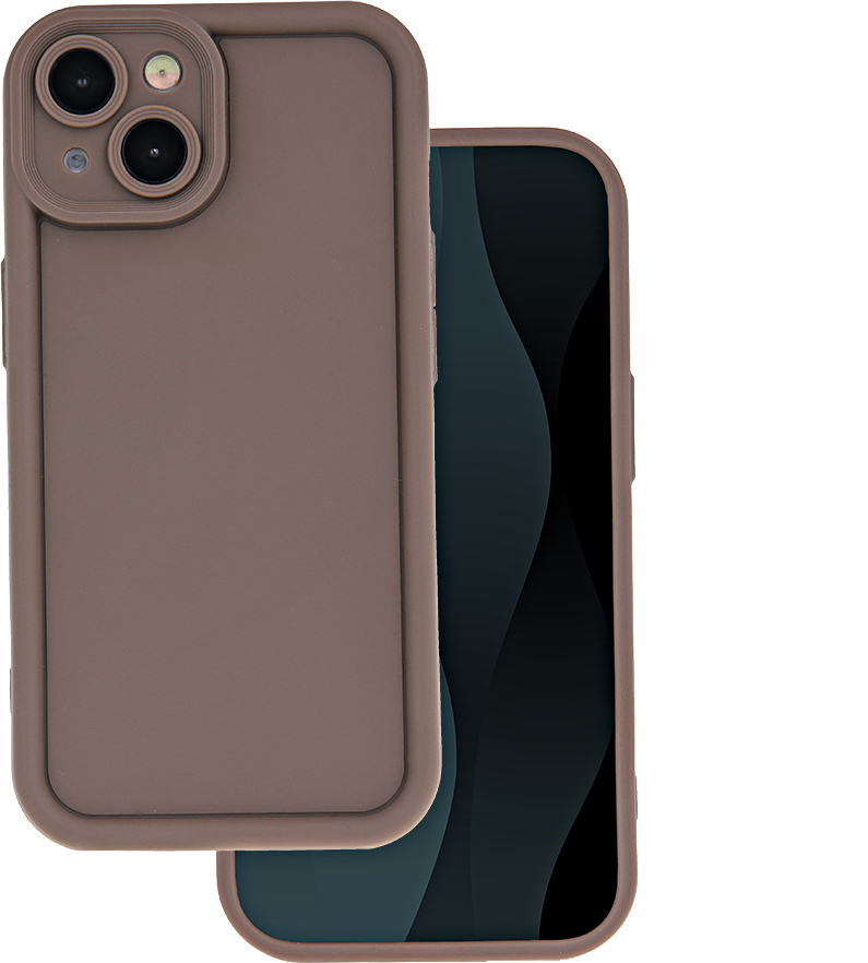 Kryt Rim TPU pro iPhone 12 Pro 6,1" hnědý