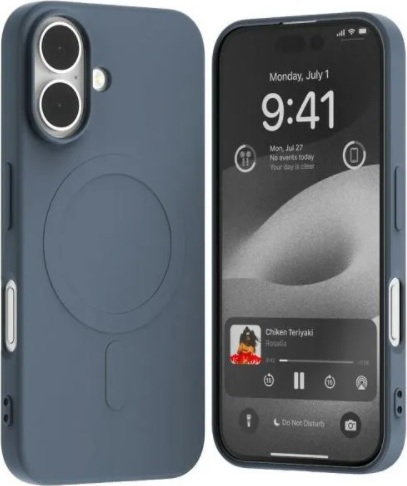 Mercury Semi-Silicone Magsafe pro iPhone 16 Pro, jasnoniebieski