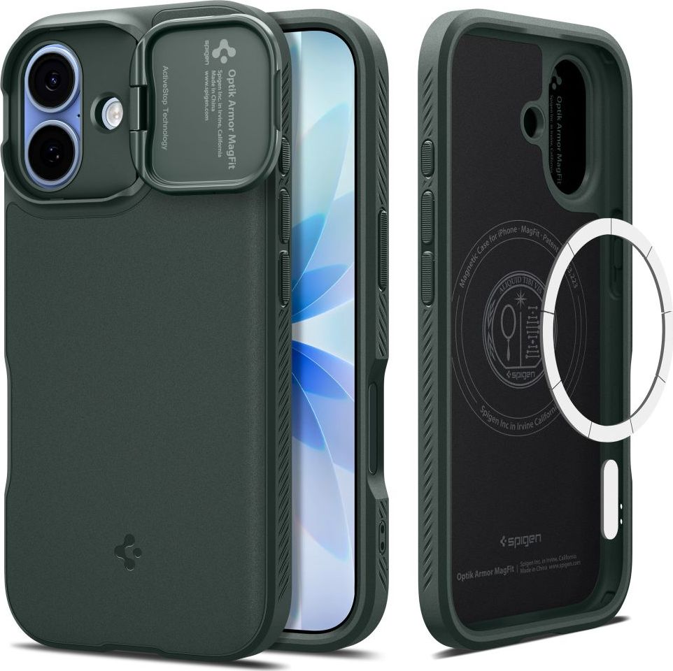 SPIGEN OPTIK ARMOR MAG MAGSAFE IPHONE 17 ABYSS GREEN