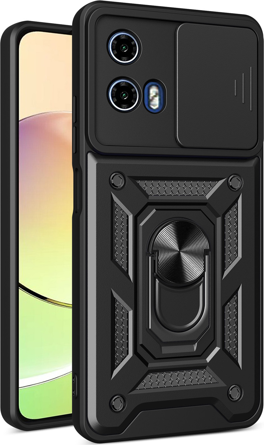 Pouzdro Defender Slide pro Motorola Moto E14 / G24 / G04 černé