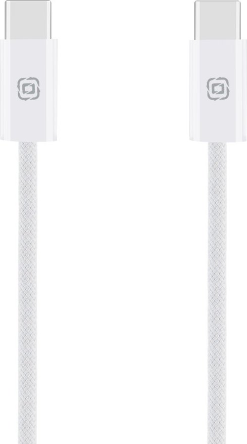 OBAL:ME Super Fast USB-C/USB-C Pletený kabel 100W 2m White