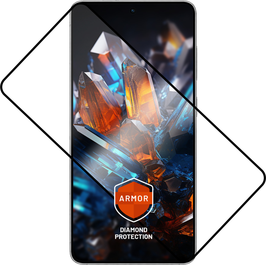 Ultra odolné tvrzené sklo FIXED Armor s Anti-dust aplikátorem a AR vrstvou pro Samsung Galaxy S26, černé