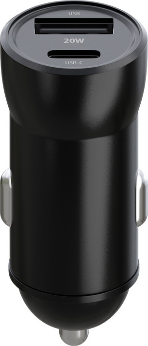 Autonabíječka Maxlife MXCC-04 PD QC 1x USB-C 1x USB 20W černá