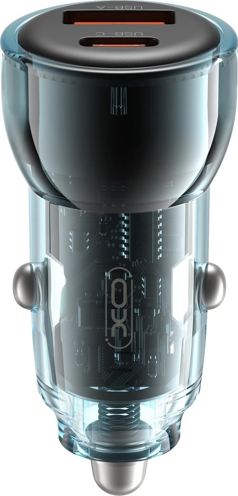 Autonabíječka XO CC60 60W 1x USB 1x USB-C modrá
