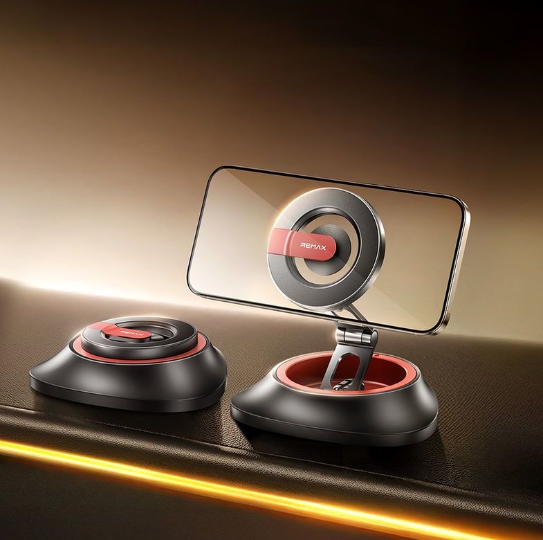 DRŽÁK DO AUTO REMAX RM-C10 MAGNETICKÝ SKLÁDACÍ, ČERNÝ