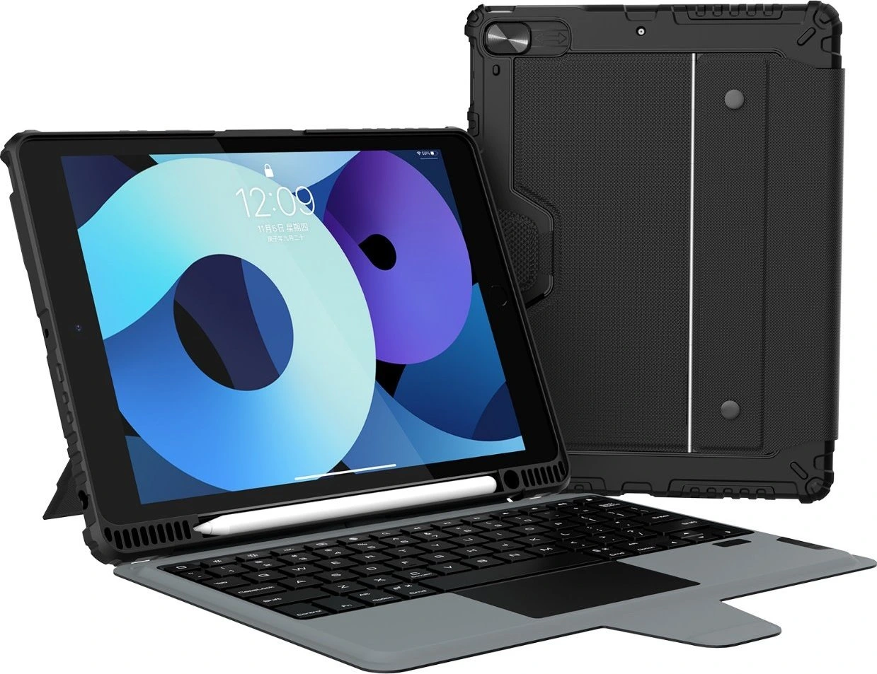 Nillkin Bumper Combo Keyboard Case (Backlit Version) pro iPad 10.2 2019/2020/2021 Black