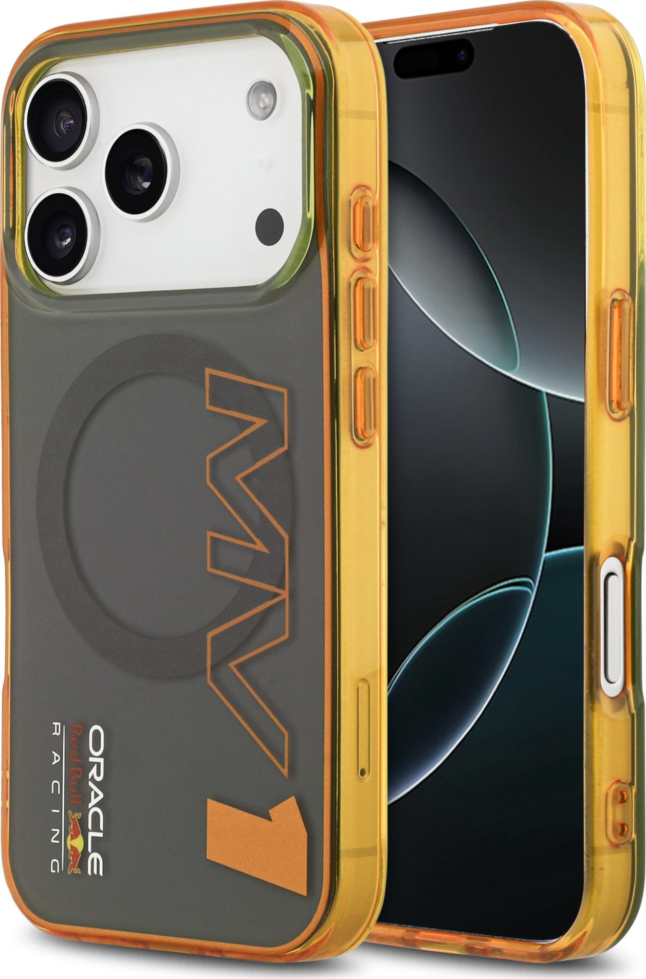 Levně Red Bull PC Double Layer Vertical MV1 MagSafe Zadní Kryt pro iPhone 17 Pro Grey