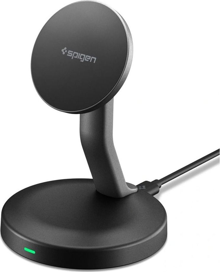 Levně SPIGEN EF151MS ESSENTIAL MAGNETIC MAGSAFE WIRELESS CHARGER 15W BLACK