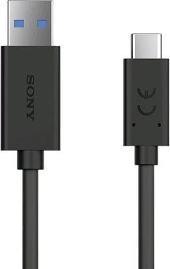 Levně Sony Mobile UCB-20 Sony USB-C Datový Kabel 3A 1m Black (Service Pack)