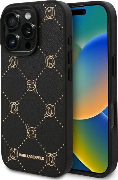 Pouzdro Karl Lagerfeld pro iPhone 16 Pro Max 6,9" KLHMP16XPGKHPHK černé Tvrdé pouzdro Karl Head MagSafe