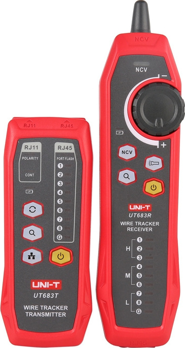 Levně Digitální lokátor kabelů UNI-T UT683KIT
