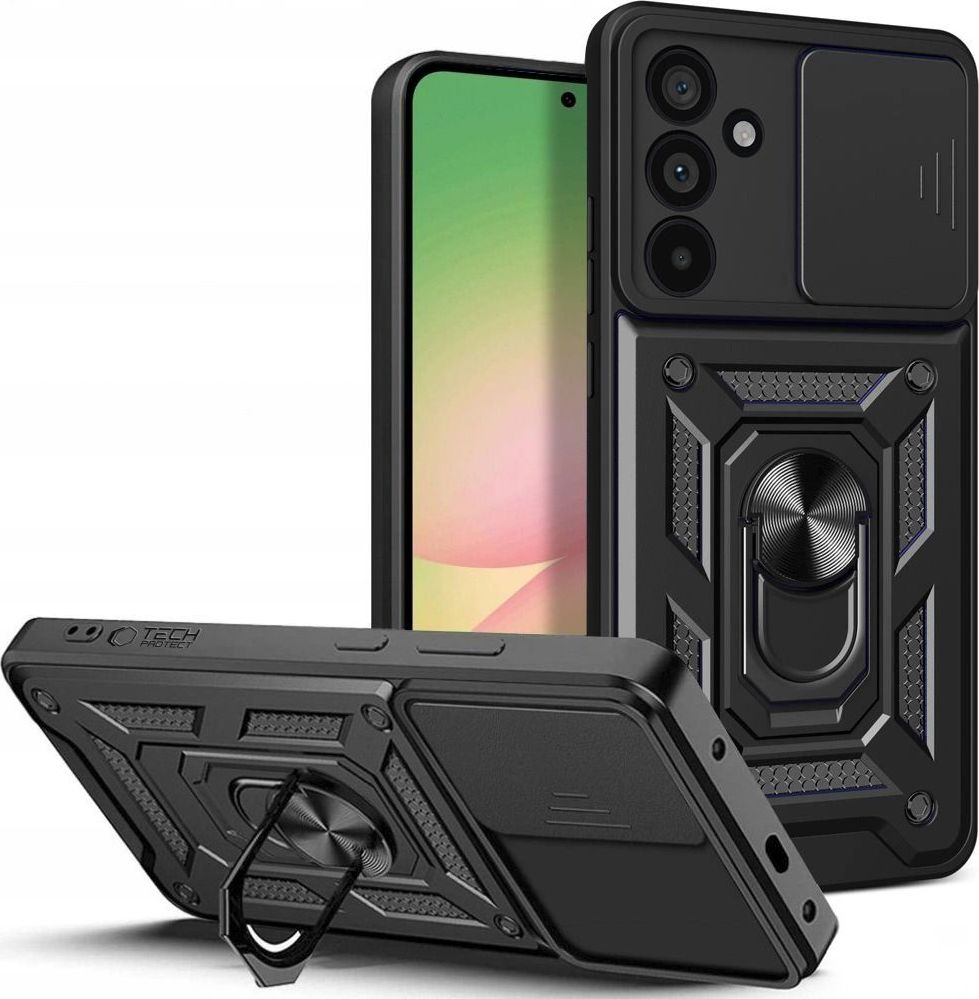 Levně Tech-Protect CamShield Pro odolný kryt na Samsung Galaxy A37 5G, černý