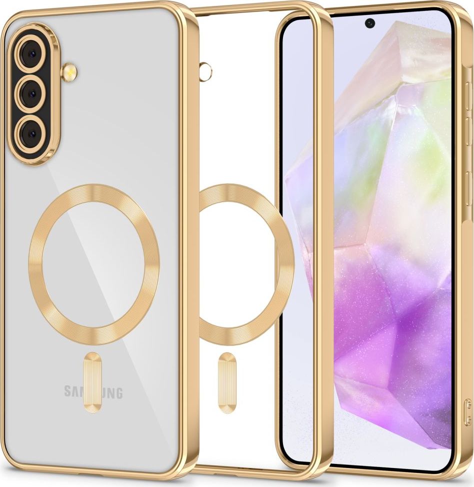 Levně Tech-Protect MagFlex MagSafe kryt pro Samsung Galaxy A37 5G, Shiny Gold