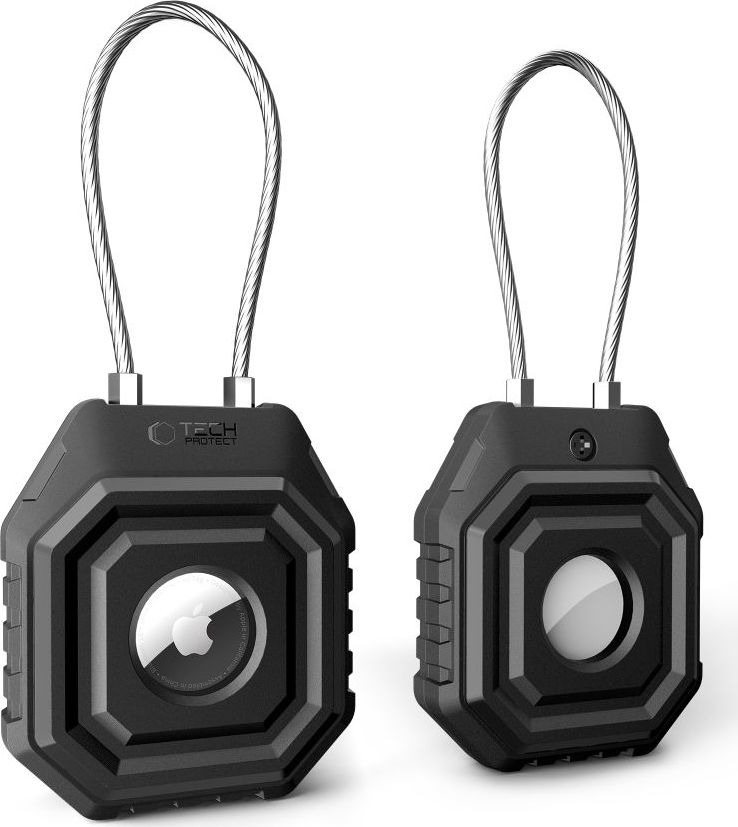 Levně Tech-Protect kryt Kevlar Seal pro Apple AirTag 1 / 2 (na klíče, kufr, batoh apod.), černá