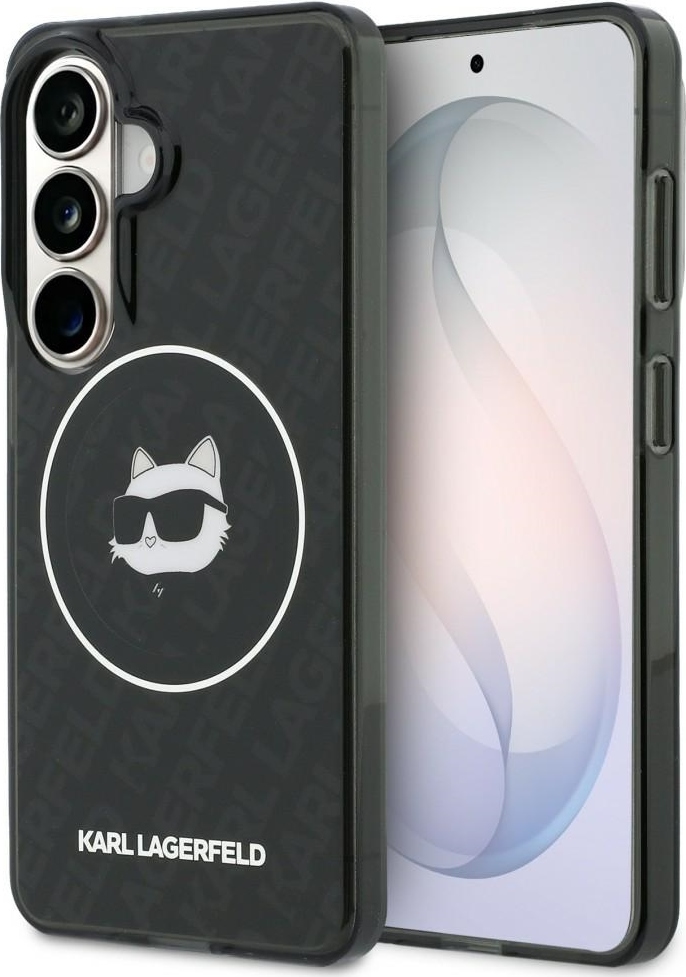 Levně Karl Lagerfeld kryt IML Repeated Choupette MagSafe pro Samsung Galaxy S26 černý