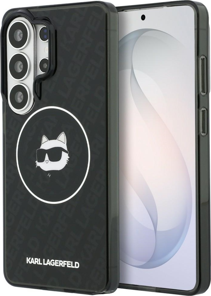 Karl Lagerfeld kryt IML Repeated Choupette MagSafe pro Samsung Galaxy S26 Ultra černý
