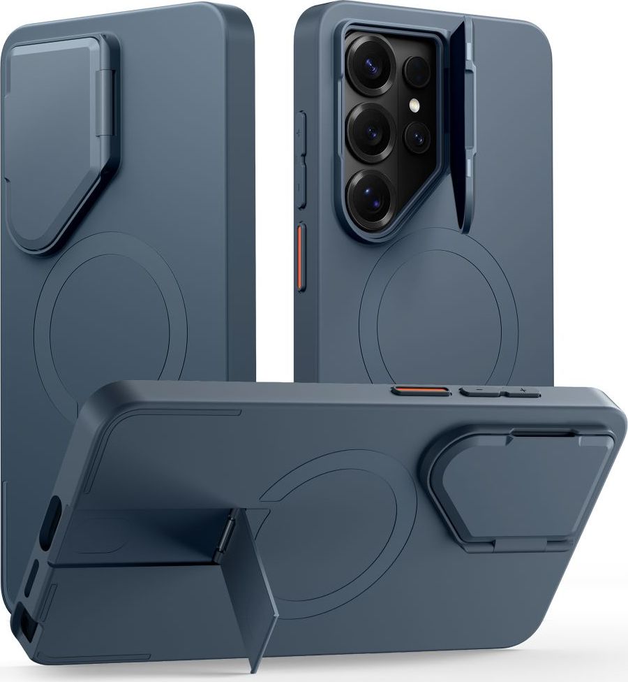 Levně Tech-Protect Kevlar Aura MagSafe kryt pro Samsung Galaxy S26 Ultra Navy Blue
