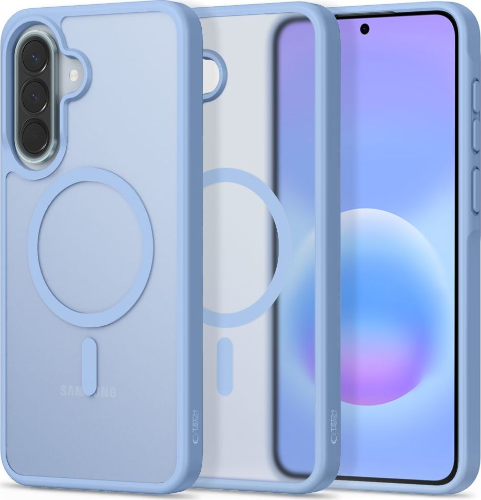 Levně Tech-Protect Magmat MagSafe kryt na Samsung Galaxy A57 5G, matná ledově modrá