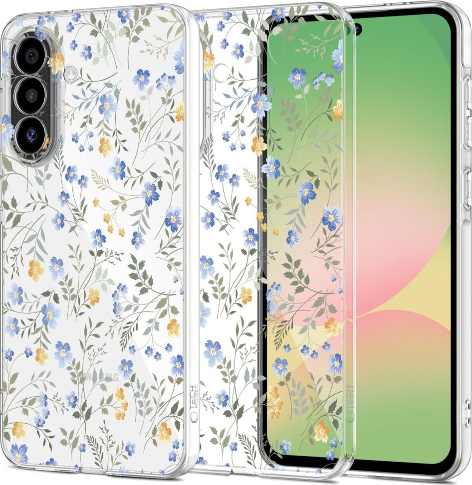 Levně Tech-Protect FlexAir kryt na Samsung Galaxy A57 5G, Spring Flowers