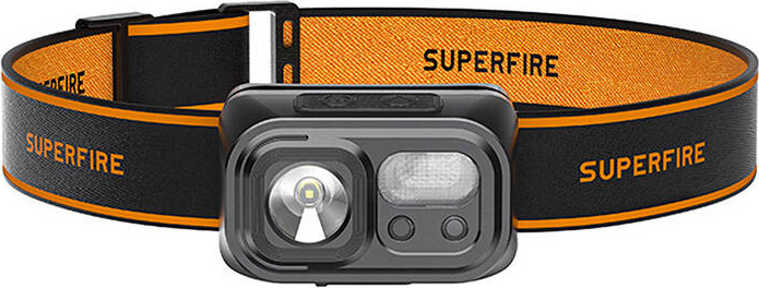 Levně Čelová svítilna Superfire HL23-S, 350 lm, USB-C