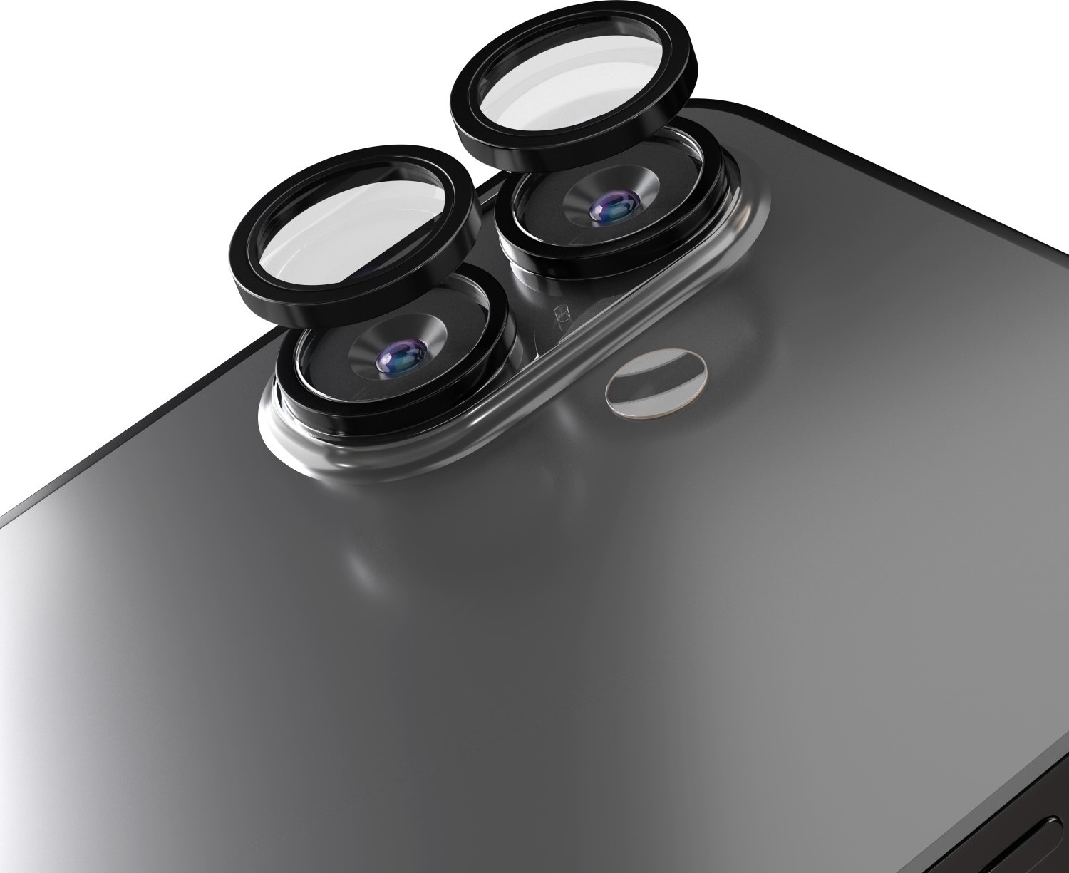 Levně Etteri chránič objektivu fotoaparátu pro iPhone 16 / 16 Plus černý