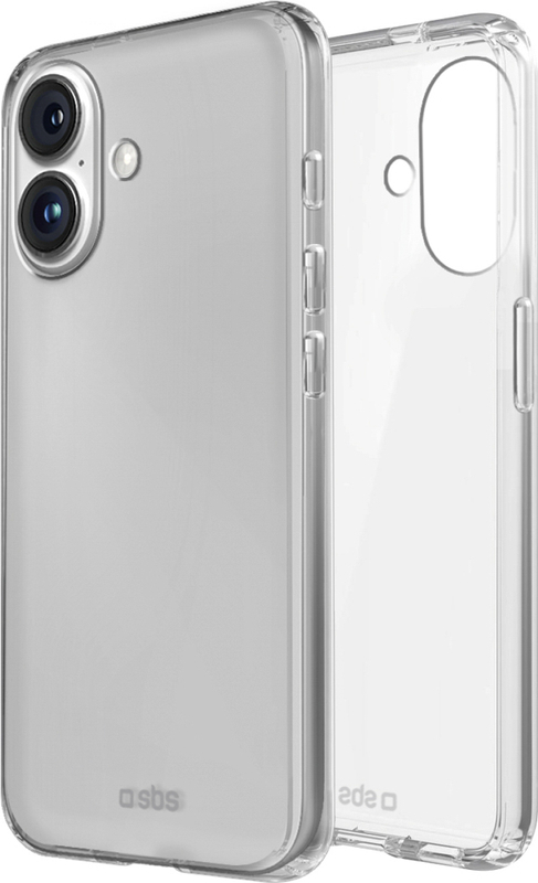 Levně SBS Skinny Cover pro iPhone 16 - průhledný