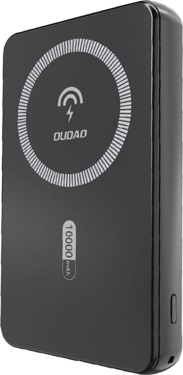 Levně Dudao K14S Magnetická powerbanka 20W 5000mAh 1x USB-A 1x USB-C - Černá