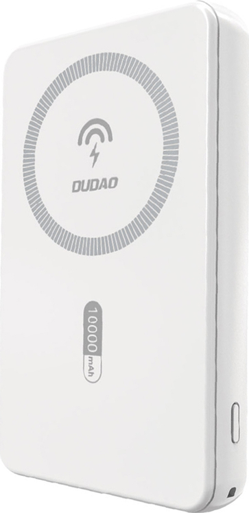 Levně Dudao K14S Magnetická powerbanka 20W 5000mAh 1x USB-A 1x USB-C - Bílá