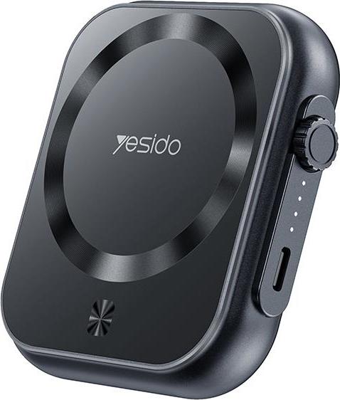 Levně Yesido powerbanka YP59 5 000 mAh 22W USB-C 15W MagSafe, černá