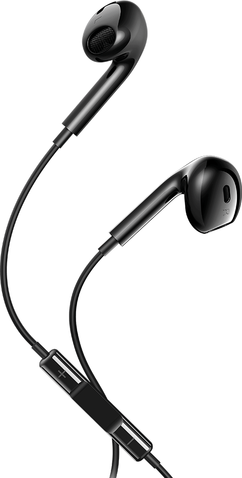 Levně Maxlife MXEP-04 drátová sluchátka do uší USB-C, černá