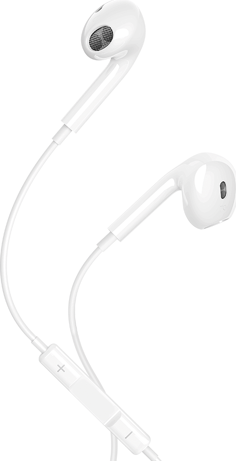 Levně Drátová sluchátka Maxlife MXEP-04 USB-C bílá