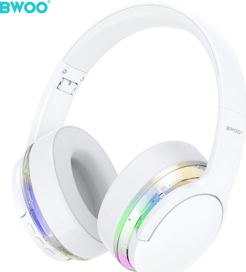 Levně Bezdrátová sluchátka BWOO ANC Premium Sound Quality BW587 White