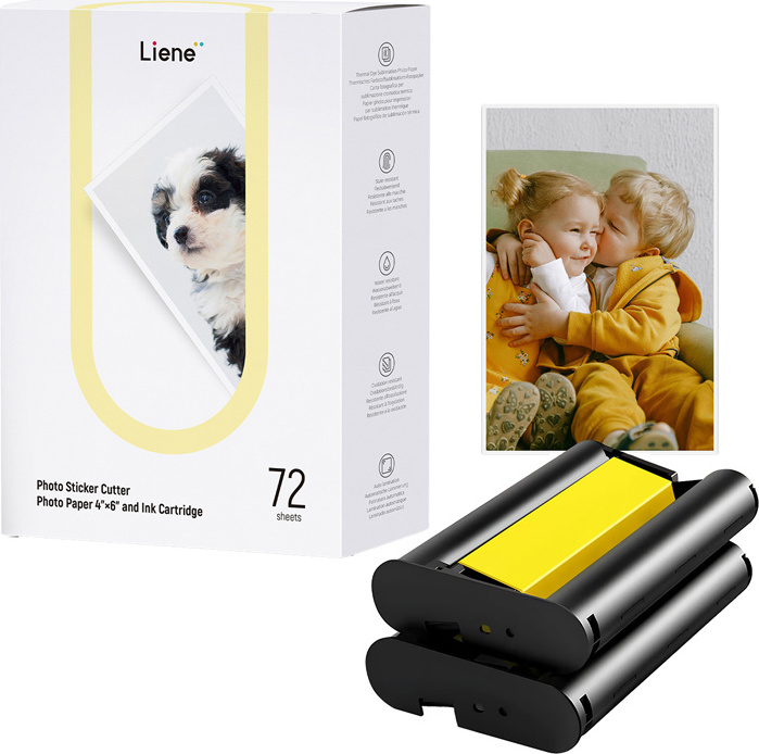 Levně Liene PixCut 4x6" tiskový papír, 72 listů