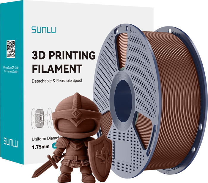 Levně Filament Sunlu PLA+ (čokoládová barva)